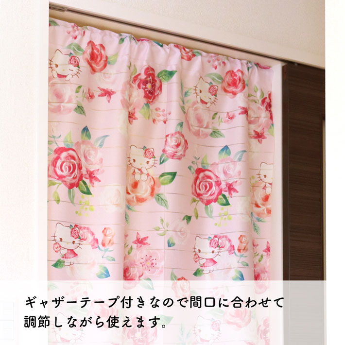1999年製 ハローキティ のれん カフェカーテン レース 昭和レトロ 希少