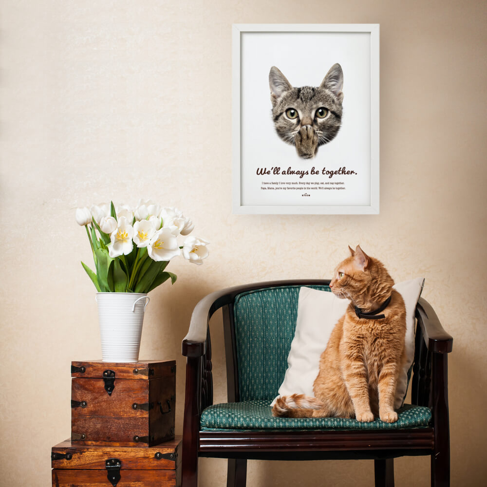 アート 額付き 猫 北欧 Kathy Campbell 楽天市場】【アートポスター