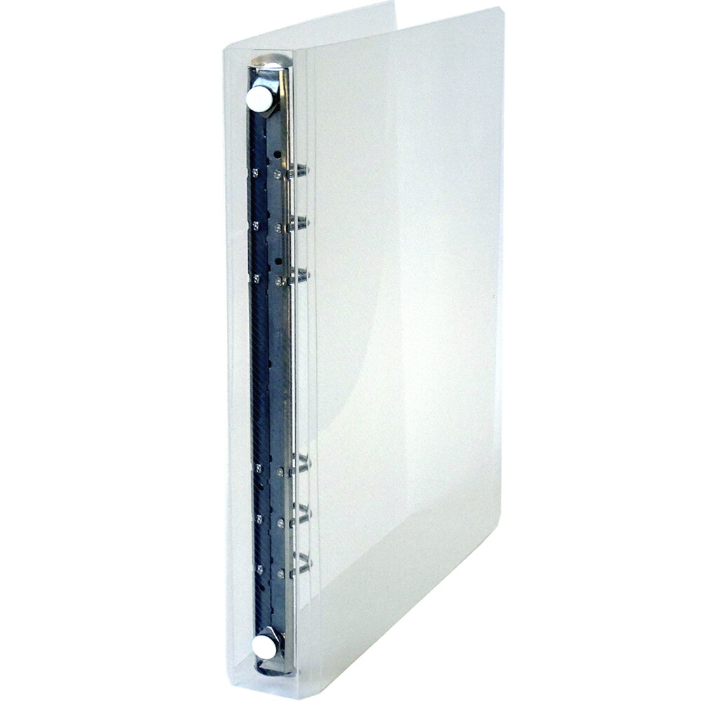 楽天市場】A5 6穴 保存バインダー（細）R-15 透明-ホワイト HB-301-WH