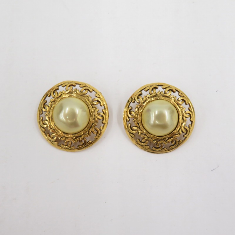 シャネル イヤリング ココマーク パール オールドシャネル