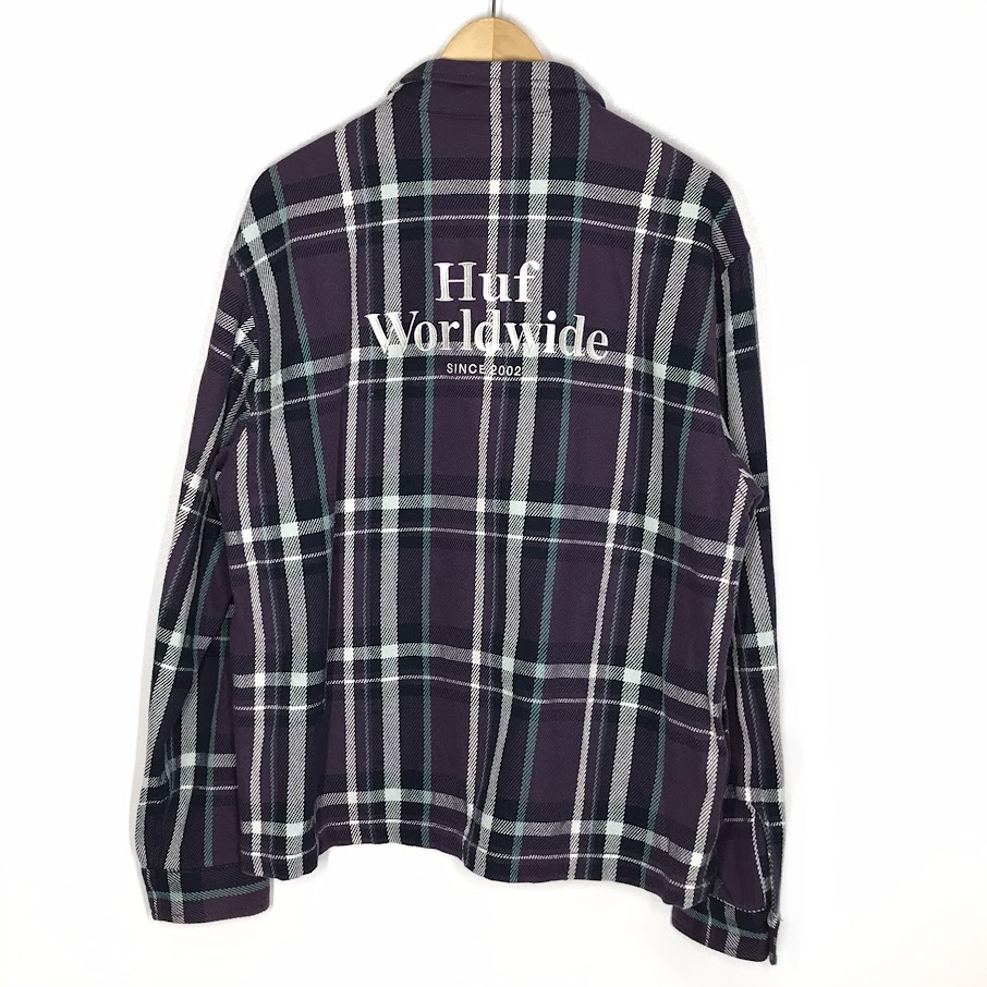 楽天市場】【中古】HUF | ハフ JETT PLAID ZIP SHIRT ジップシャツ