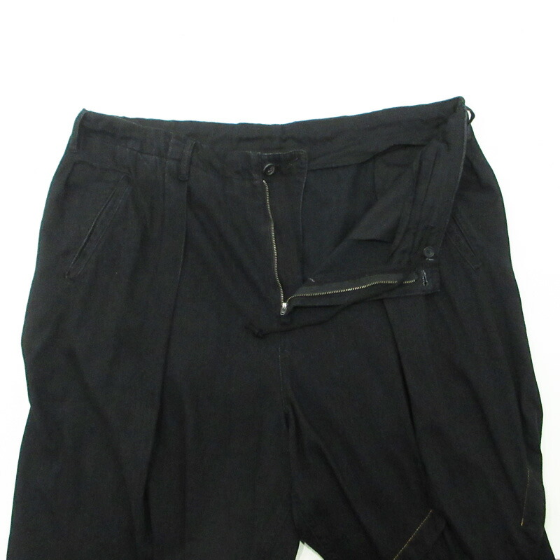 希少】 Yohji Yamamoto 変形サルエルパンツ ブラック 希少】 Yohji