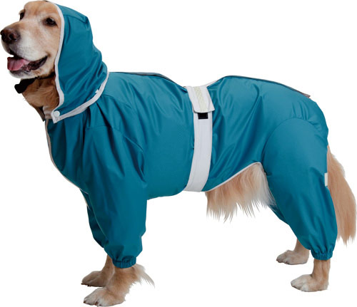 楽天市場】大型犬用レインコート 超はっ水安全コート 【ターコイズ