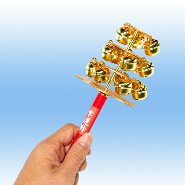 楽天市場】神楽鈴 巫女 鈴 三番叟鈴 お祓い 幸運鈴 中 浦安の舞 巫女舞