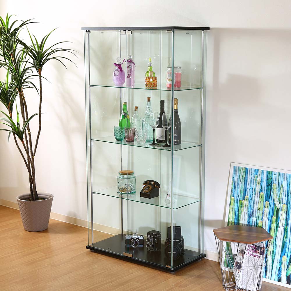 楽天市場】不二貿易 ガラスディスプレイケースクリア TMG-G53-1