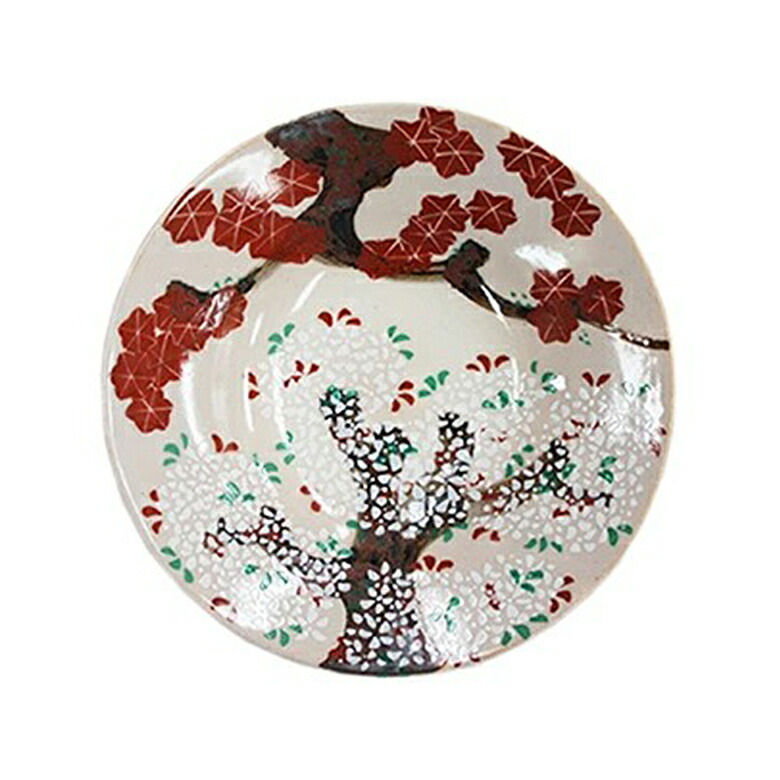 B407b「乾山写繪変 銘々皿 3枚」白井半七造 元箱付(