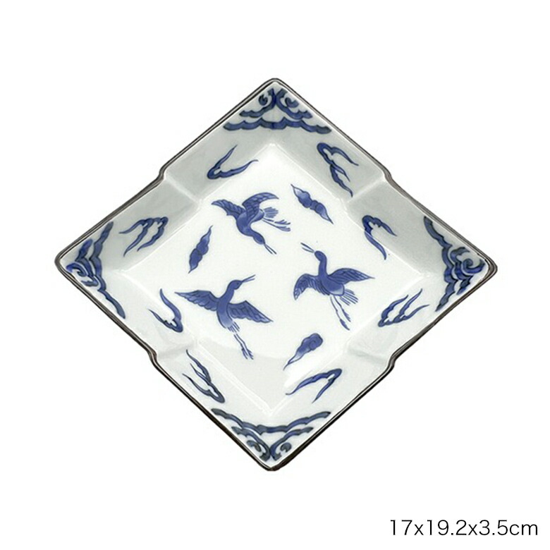 楽天市場】染付雲鶴外山水 松皮菱型向付 : TABLE ＆ STYLE