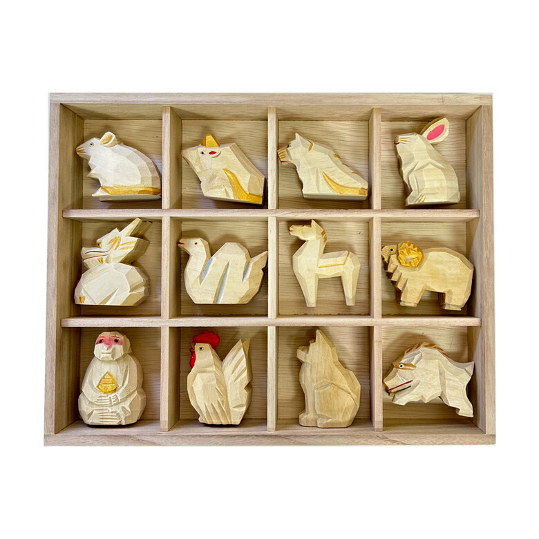 楽天市場】楠一刀彫 十二支揃 干支 : TABLE ＆ STYLE