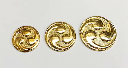 金色 三つ口壺 装飾品 【黄金三瓢子】 五月人形 / 双子用飾り / 金狼銀