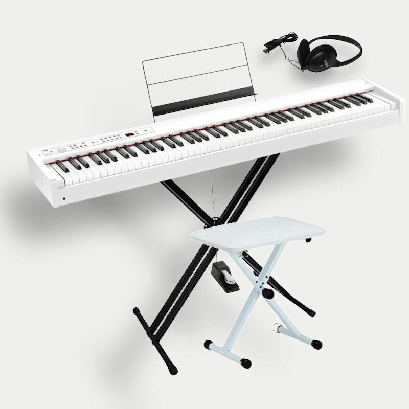KORG D1 White 電子ピアノ ST-WLスタンド付き ST-WL - KEYBOARD STAND