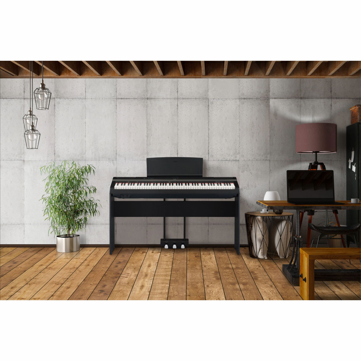 楽天市場】YAMAHA P-125a B ヤマハ 電子ピアノ P125 ブラック 椅子 X型