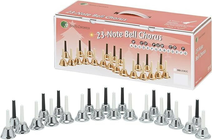 美品】 ミュージックベル MB-S 23音組 ハンドベル ウチダ 内田洋行
