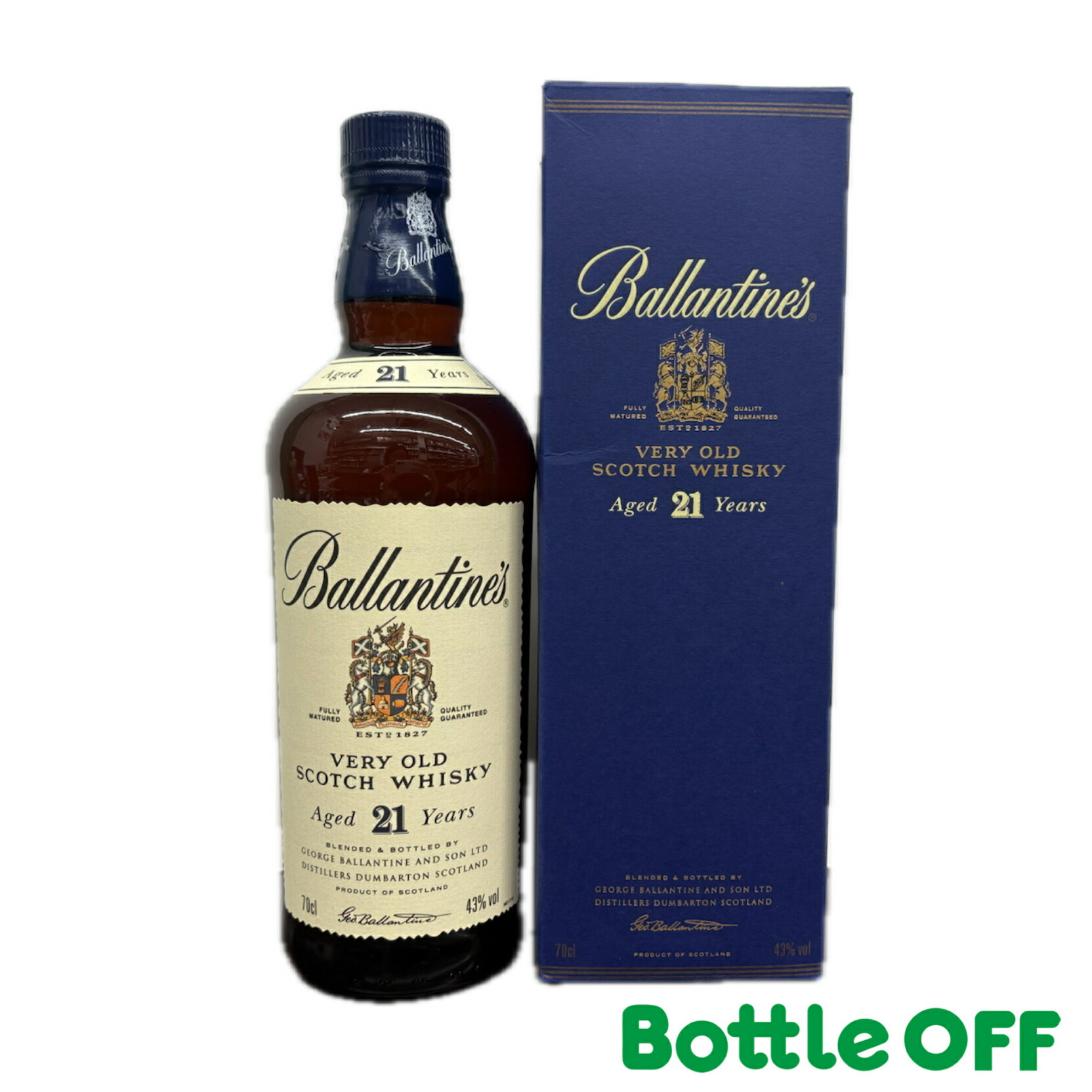 楽天市場】バランタイン 21年 旧ラベル 青箱付 ballantines 21years