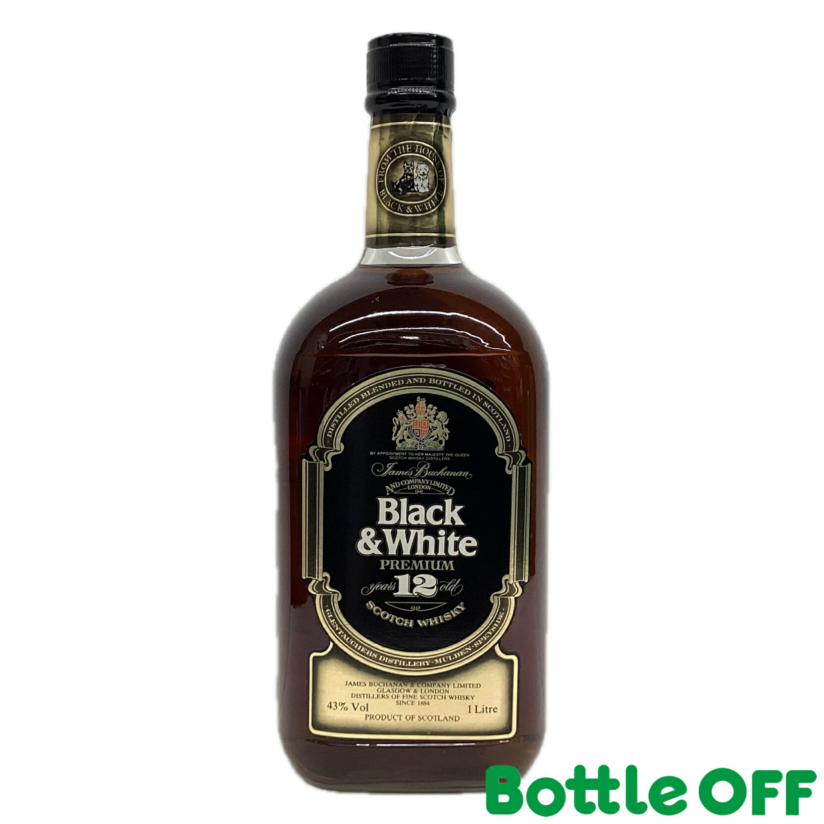 楽天市場】ブラックホワイト12年プレミアム 43% 1000ml BLACK WHITE