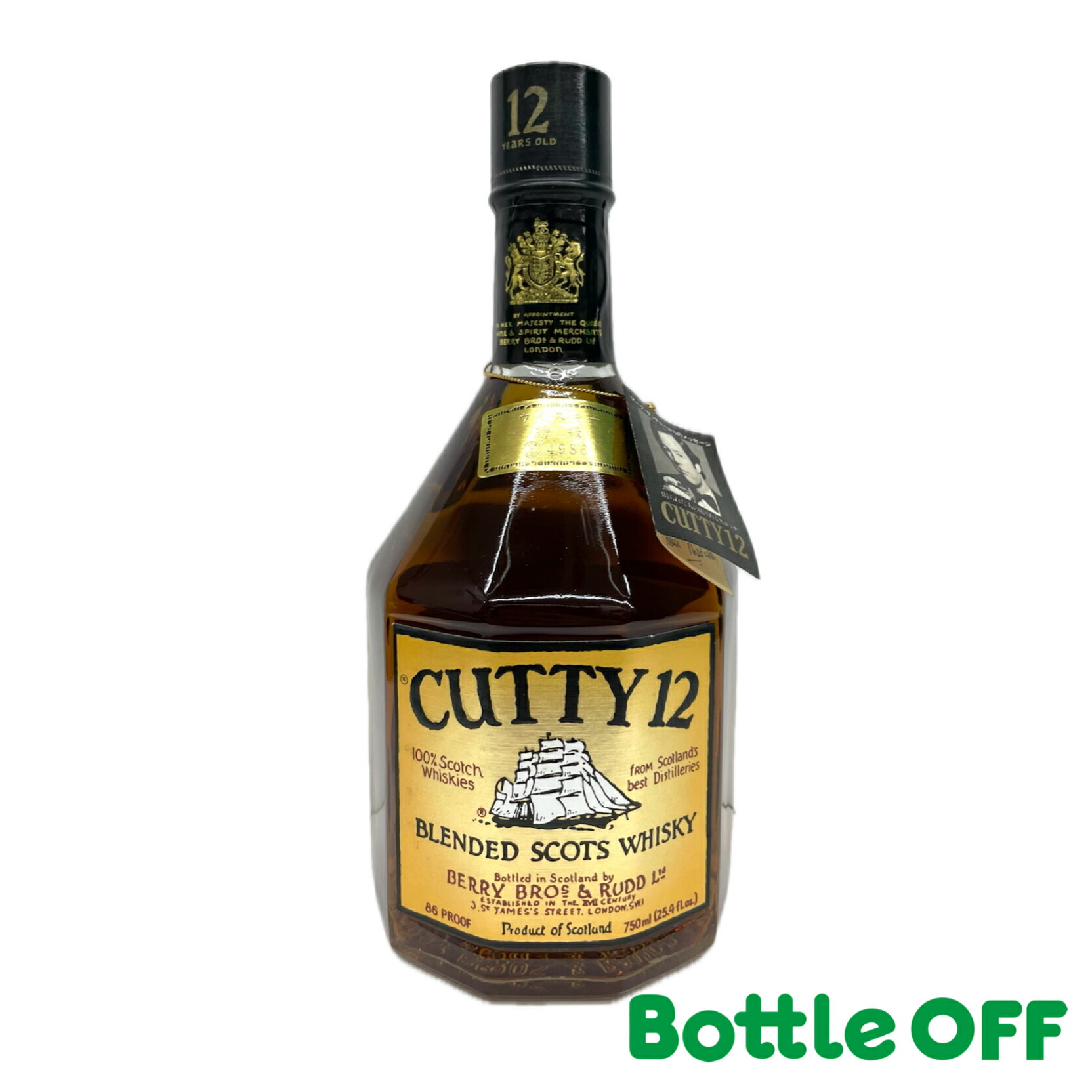 楽天市場】カティサーク 12年 特級表記 80年代 750ml 43％ Cutty Sark