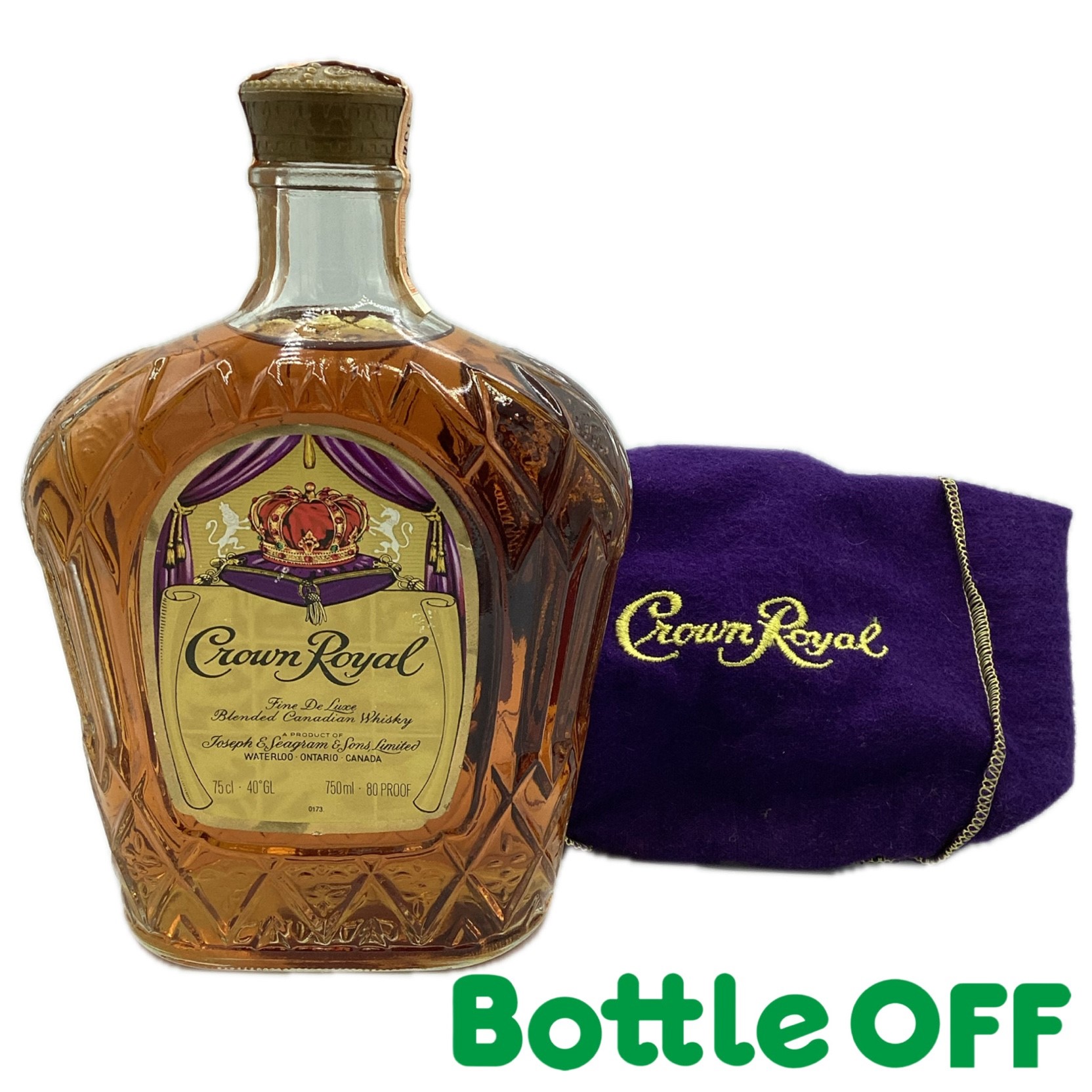 古酒 1978年瓶詰 クラウンローヤル 40年前のウイスキー オールドボトル