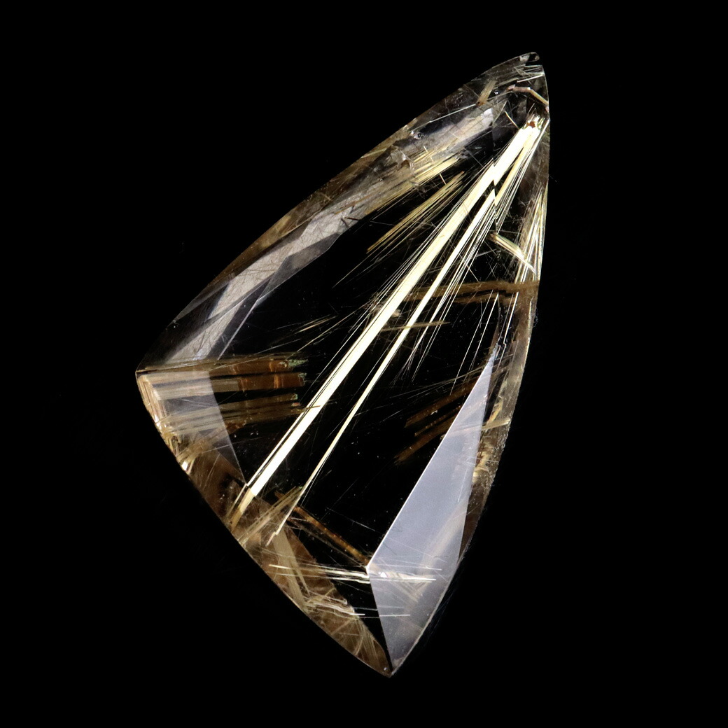 楽天市場】ゴールド ルチルクォーツ ルース 裸石 20.6g AAAAAA 金針