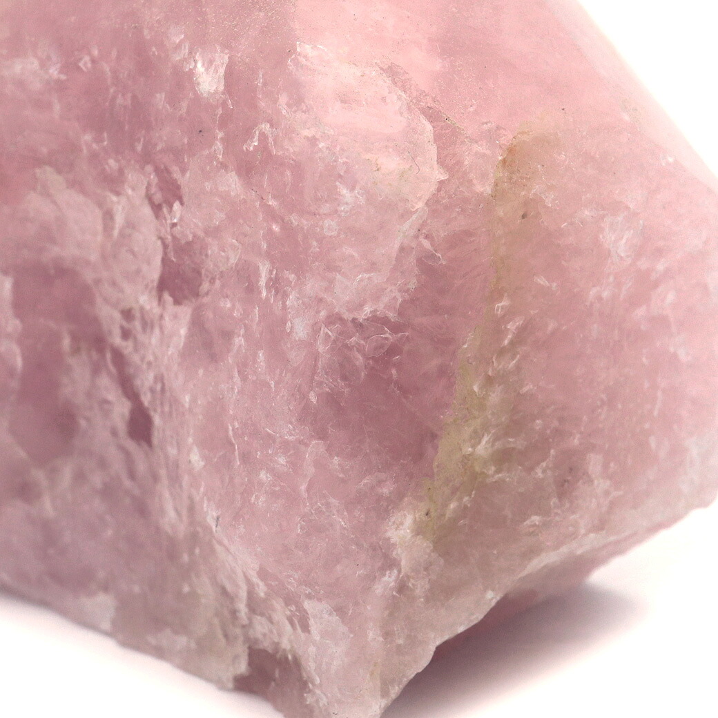 楽天市場】ローズクォーツ ポイント 底切り 紅水晶 原石 315g ブラジル