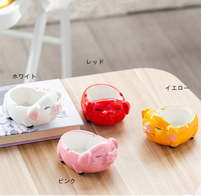 楽天市場】灰皿 卓上灰皿 おしゃれ 卓上 可愛いの豚装飾 インテリア