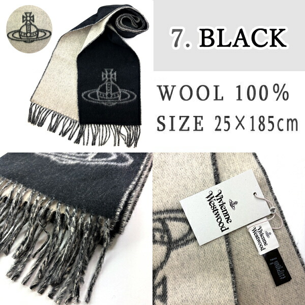 楽天市場】ヴィヴィアン・ウエストウッド ロゴ入り マフラー・ストール