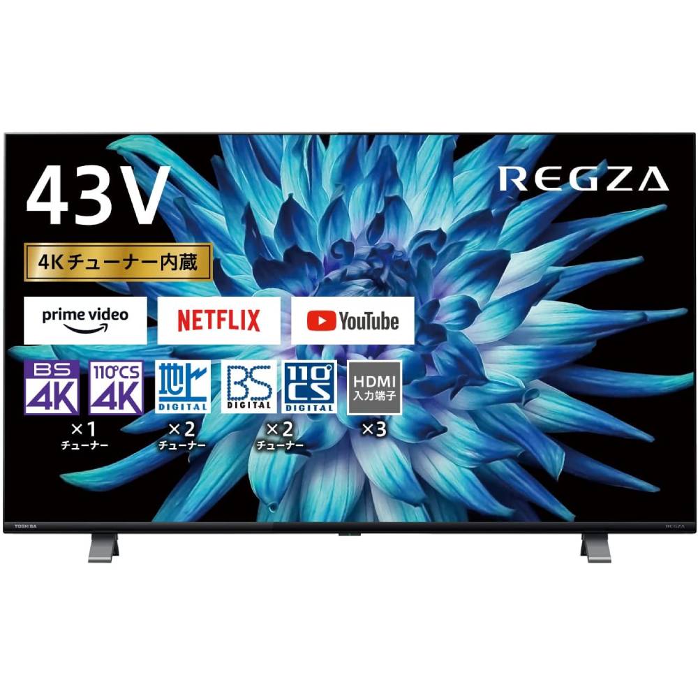 東芝 東芝 4K液晶テレビ レグザ 43C310X 43V型 液晶テレビ 43C310X 4K