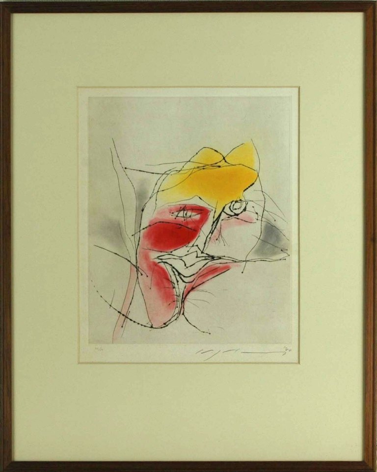 池田満寿夫 リトグラフ 278/280 印鑑 版上サイン入り 池田満寿夫