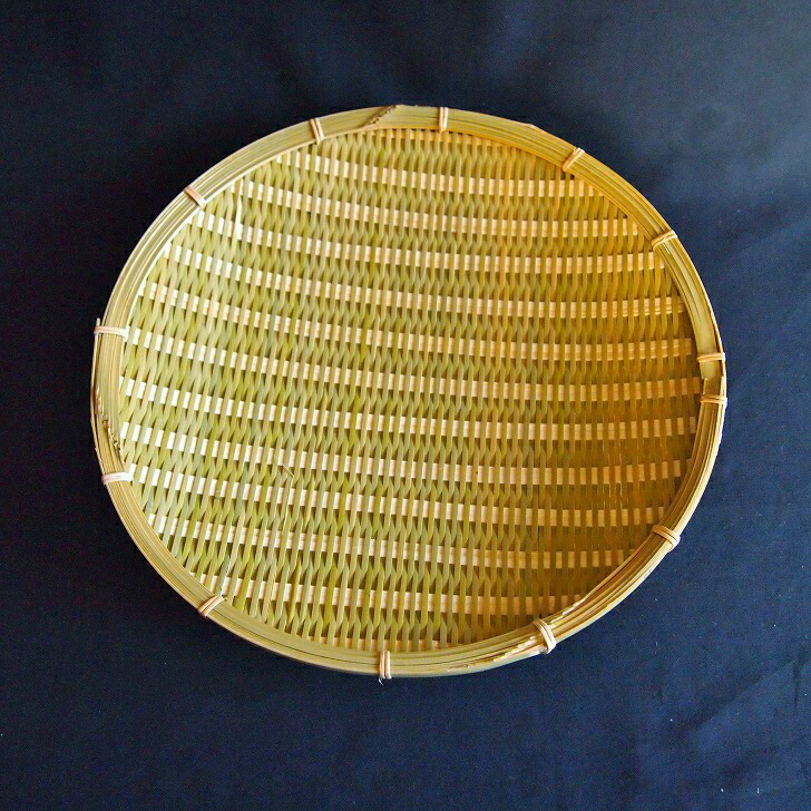 楽天市場】＜青竹丸皿＞ 竹細工 平ざる 水切ざる 調理道具 和菓子 パン