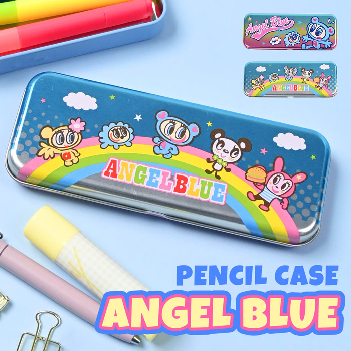 楽天市場】ペンケース エンジェルブルー 缶ペンケース 筆箱 ペン入れ