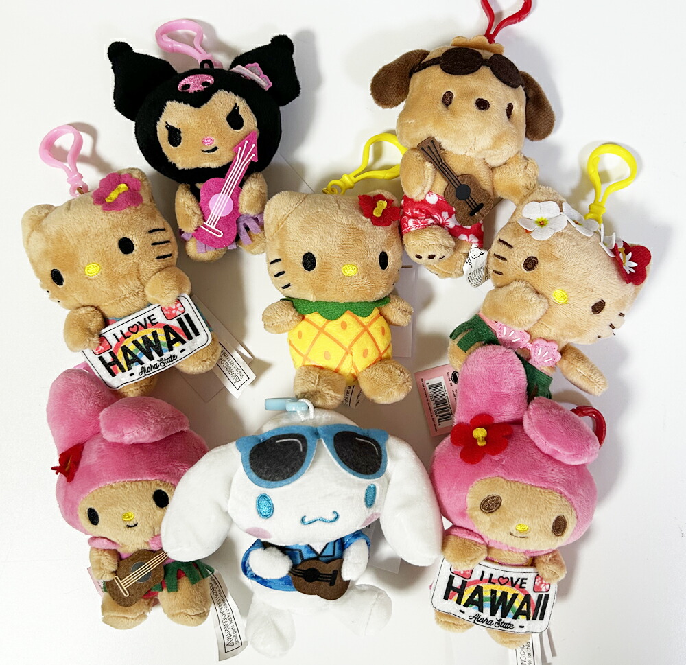 可愛く日焼け・ハローキティのハワイぬいぐるみ