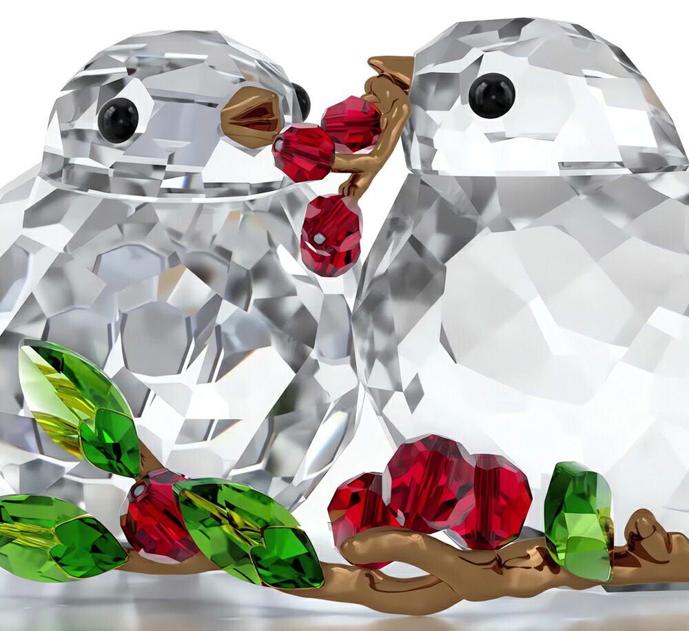 スワロフスキー クリスタル製 幸運の小鳥オブジェ スワロフスキー