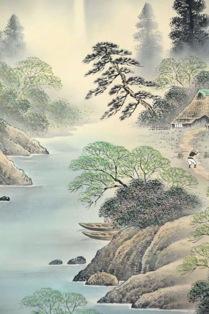 俳画、掛軸 Amazon.co.jp: 掛け軸 富田狸通 『 たぬき 』 俳句画賛