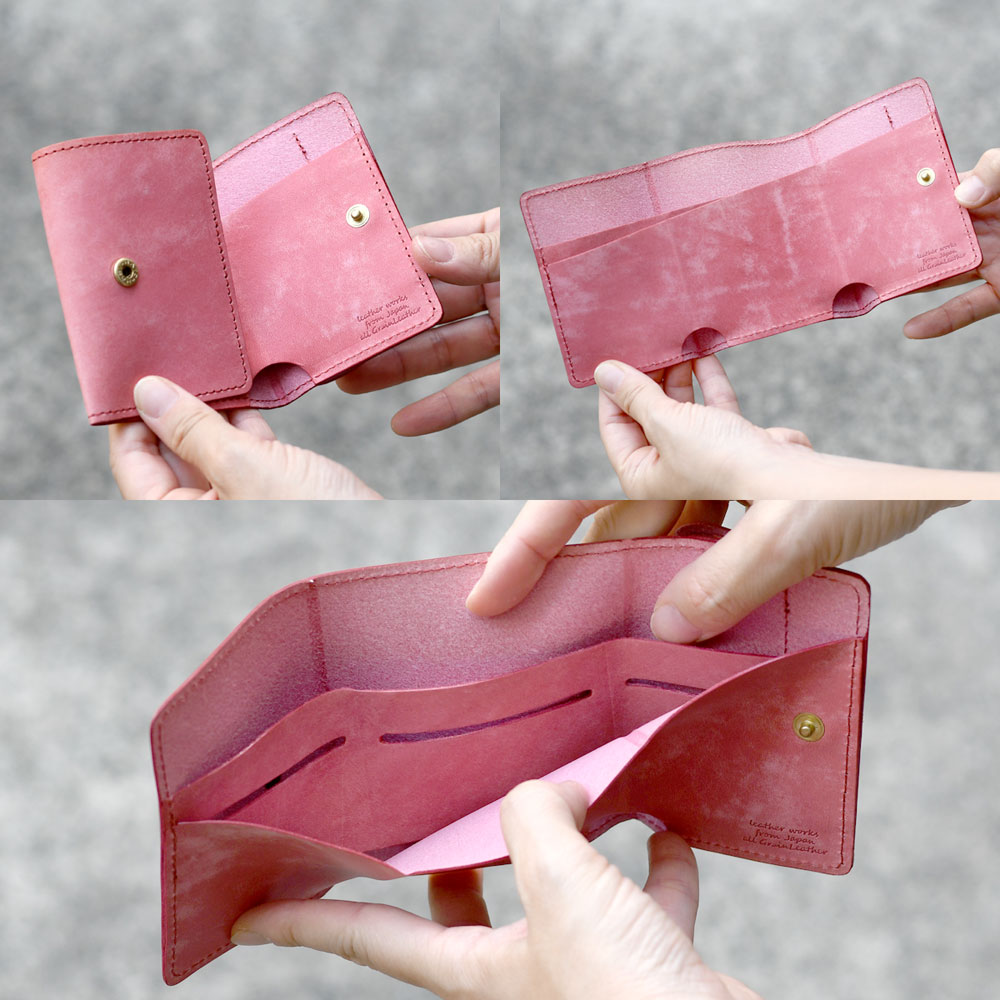 楽天市場】ミニ財布 三つ折り財布 日本製 イタリアンレザー 本革 財布