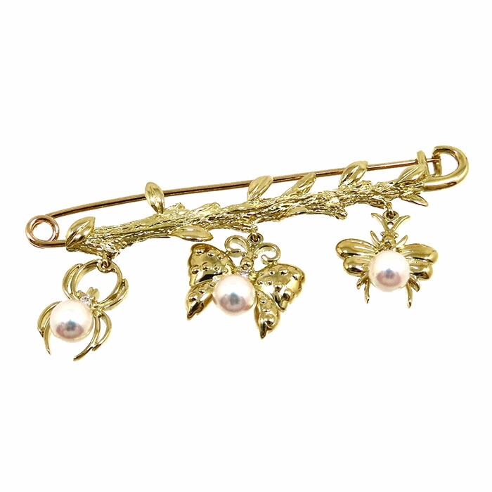 楽天市場】MIKIMOTO ミキモト 蝶 蜘蛛 蜂 モチーフ パール ダイヤ
