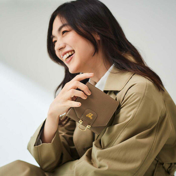 ATAO ロトロ ブラウンレザー二つ折り財布 ゴールド金具 ATAO(アタオ) 2