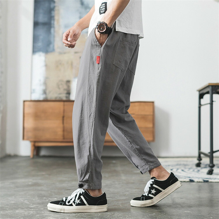 初期 RICK OWENS アーカイブ リネン サルエルパンツ グレー 初期 RICK