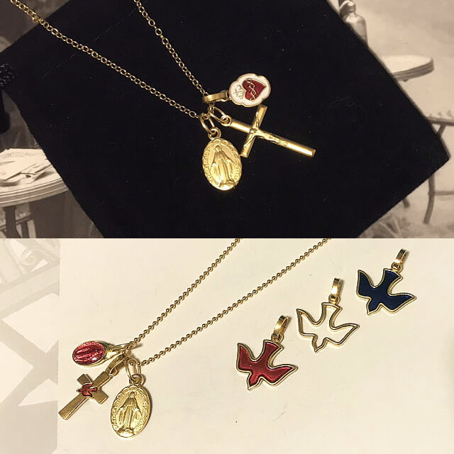 楽天市場】K18(18金)16mm スカラップ不思議のメダイ 奇跡のメダイユ