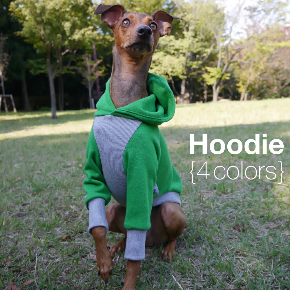 フードモコモコなファンタジーパーカーイタグレ服犬服バンドメイド