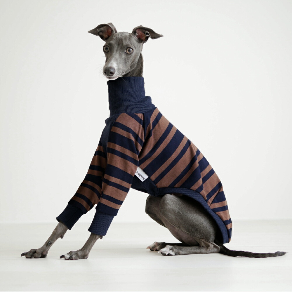 楽天市場】長袖ボーダーシャツ【 犬 服 イタグレ服 イタリアングレー