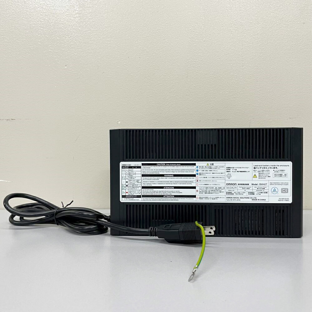 OMRON UPS 無停電電源装置 BW40T 動作確認済み オムロン 無停電電源