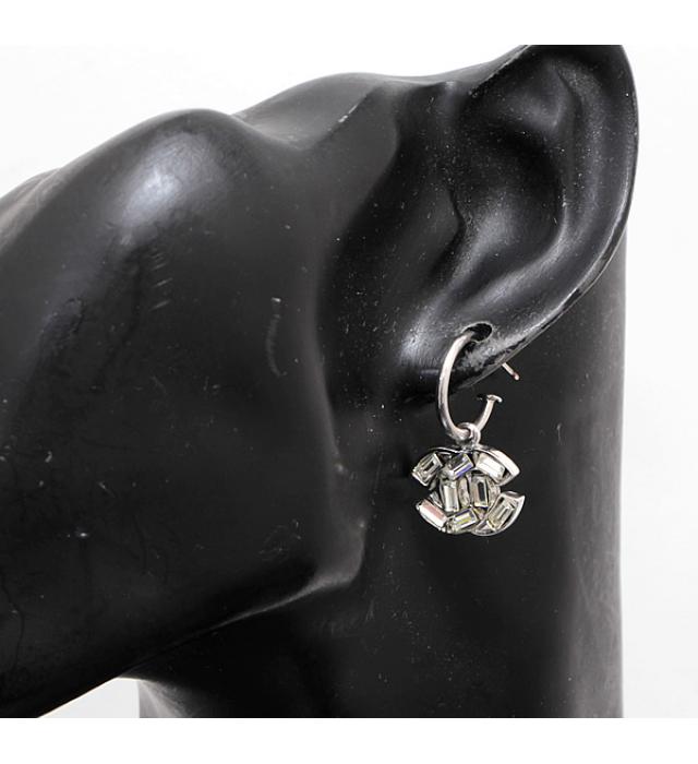 楽天市場】シャネル CHANEL クリスタルココマーク スイングフープ