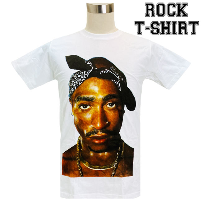 楽天市場】[在庫処分]2Pac グラフィック Tシャツ 2パック 顔プリント