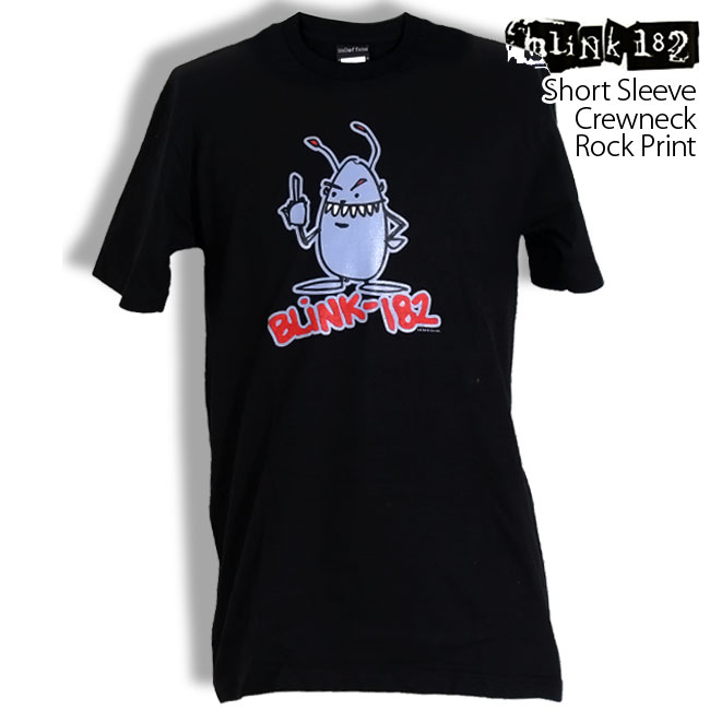 Blink182 TシャツネイビーバンドTシャツ パンク