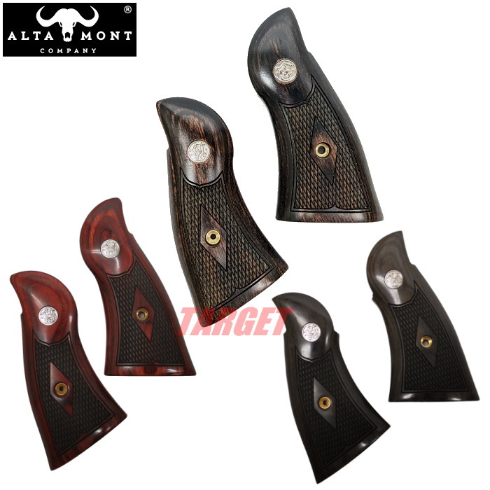 S&W純正 Nフレーム用 実物グリップ ④ S&W実物純正Nフレーム木製