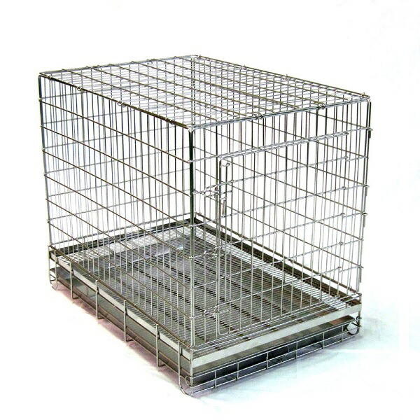 楽天市場】【犬用ケージ】ハチコウ ステンレスケージ L−FOP 短面