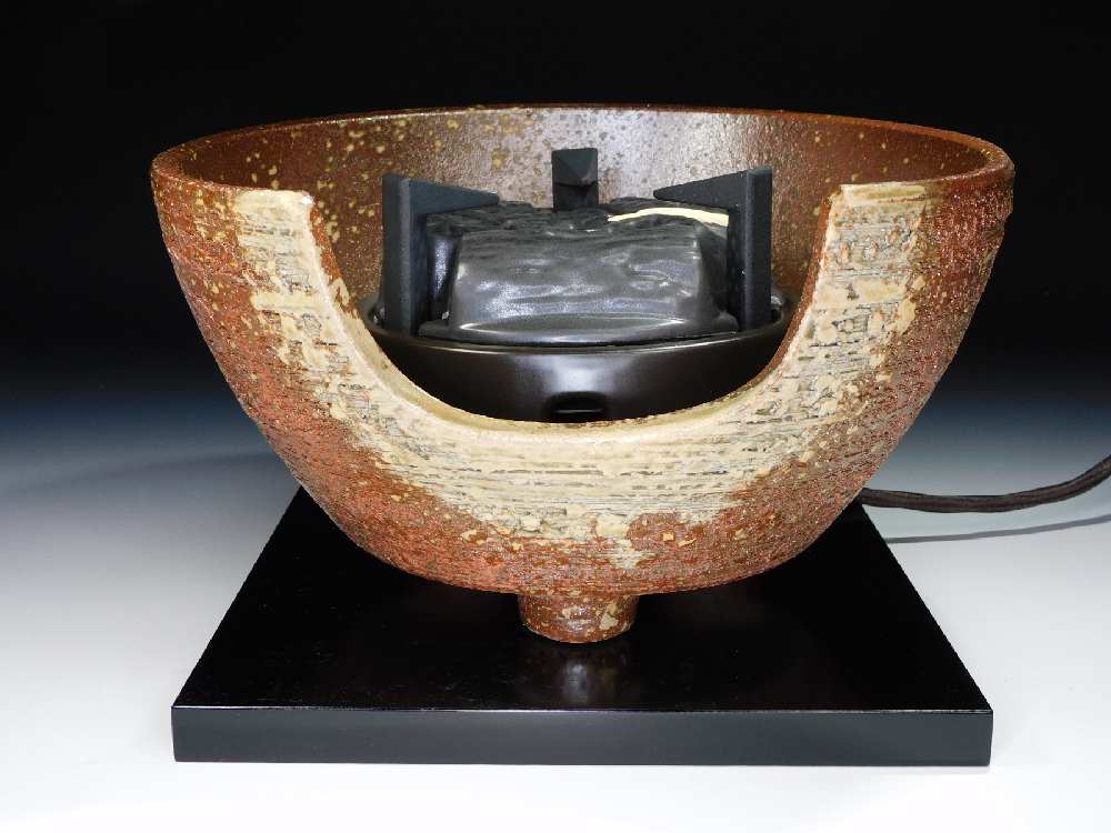 楽天市場】茶道具 瓶掛（紅鉢）3点セット 信楽焼 風炉 瓶掛・炭型