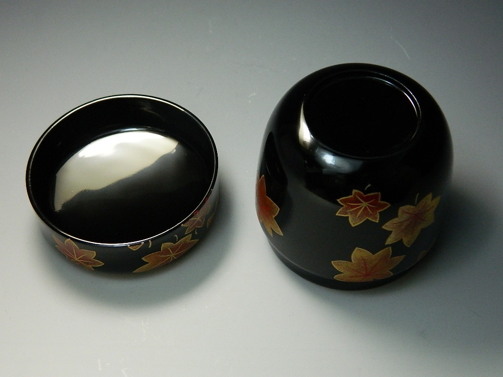 茶入れ 司峰作 稲穂雀蒔絵 茶道具 期間限定割引中 茶入れ 司