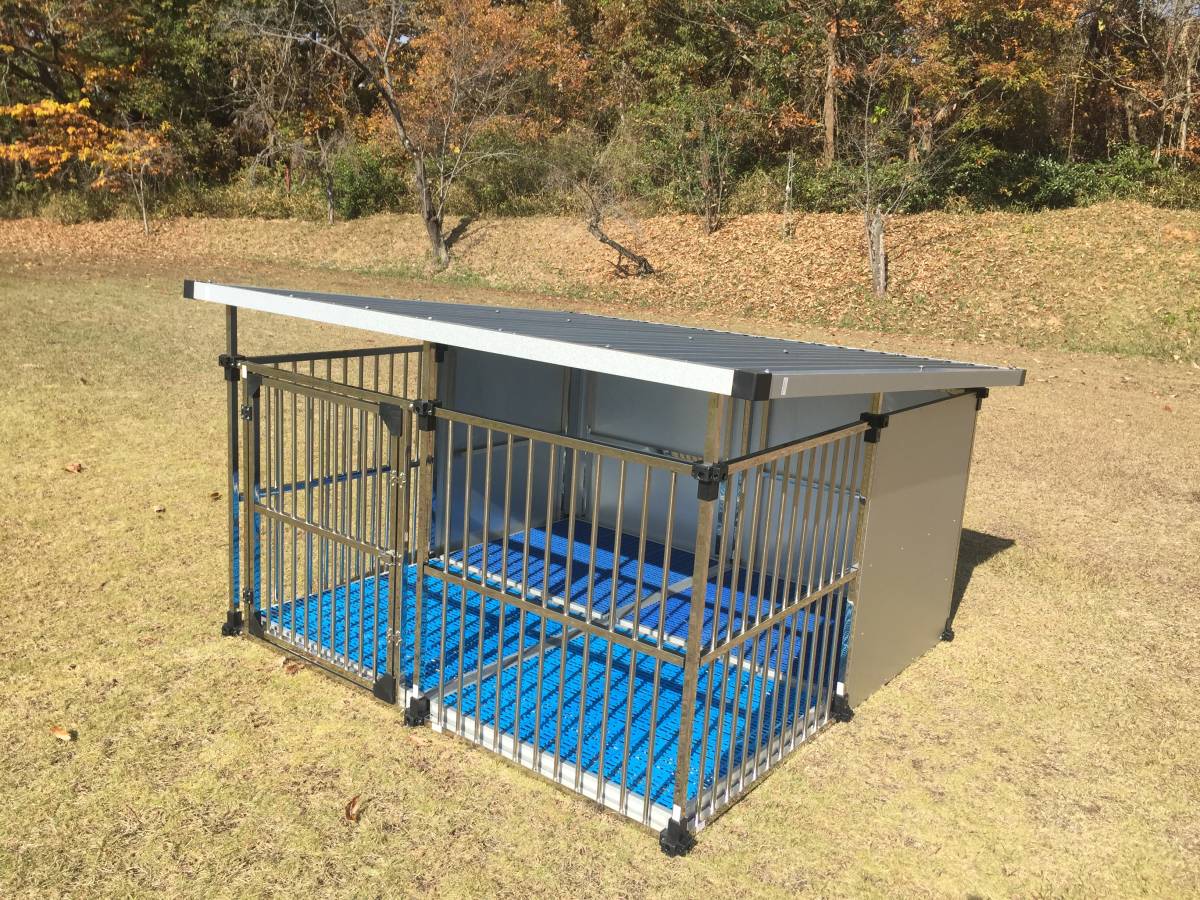 楽天市場】犬小屋 屋外 大型犬 中型犬 ステンレス製 ドッグハウス 屋根