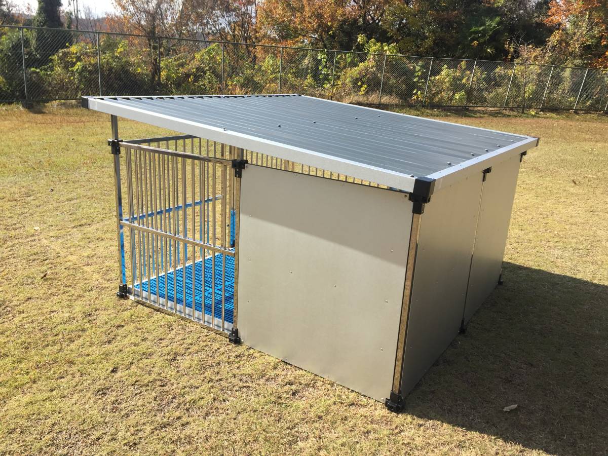 楽天市場】犬小屋 屋外 大型犬 中型犬 ステンレス製 ドッグハウス 屋根