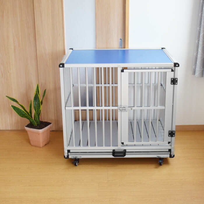 アルミドッグケージ ✳ 1頭用 幅45cm 奥行75cm 高さ55cm 車載用 【公式