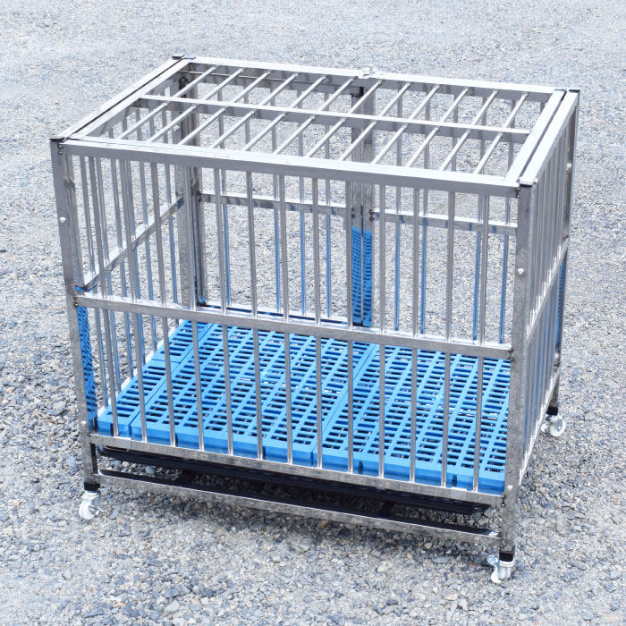 楽天市場】ステンレス製 ドッグケージ （幅78x奥行 52x高さ72cm